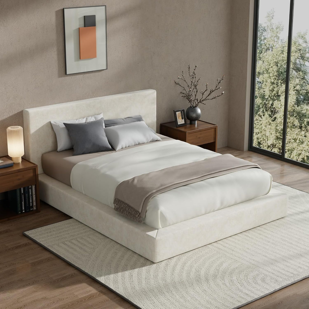 Plush Cloud Queen Upholstered Bed Frame