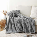 Chunky Knit Chenille Cozy Throw Blanket
