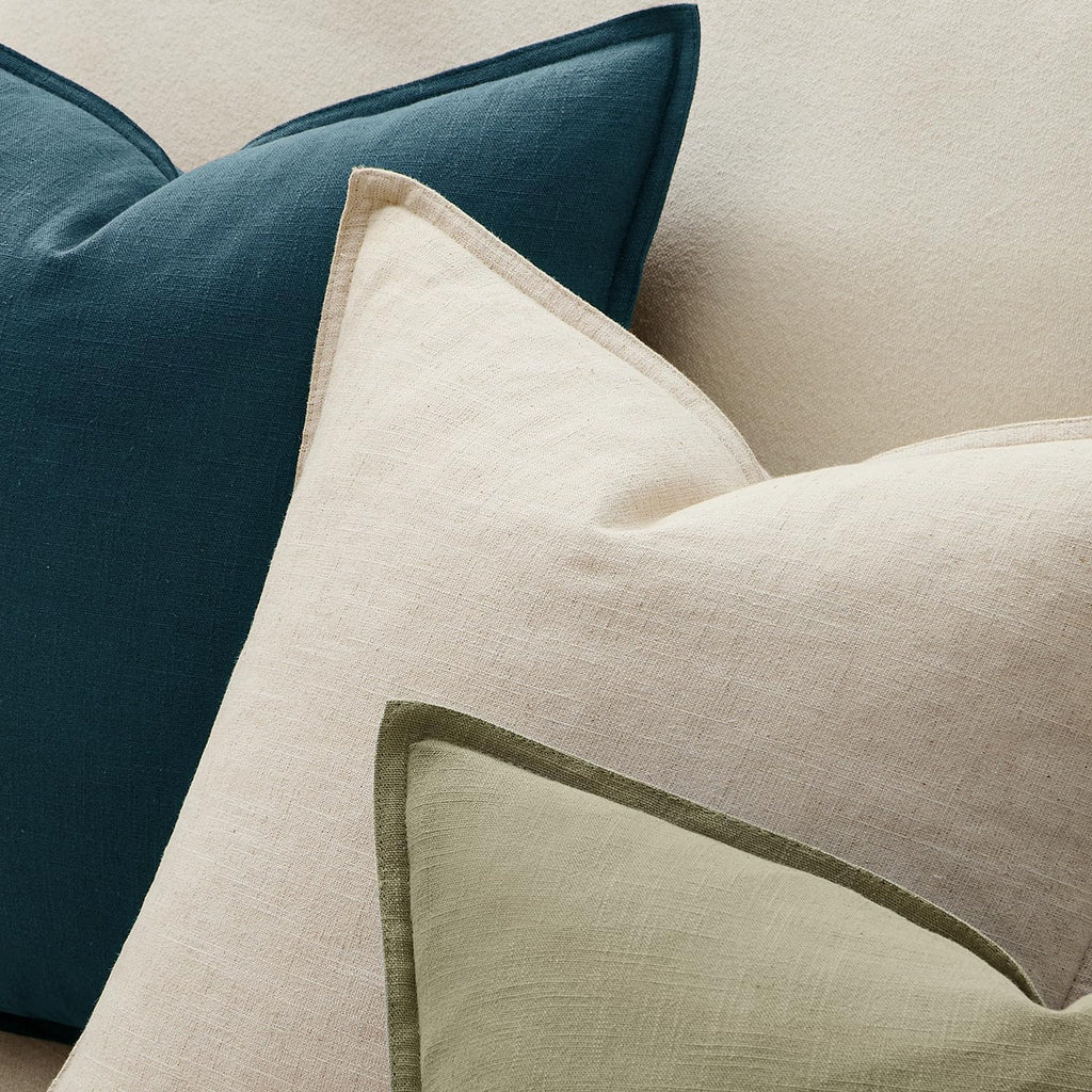 Boho Farmhouse Linen Pillow Covers Pack of 2