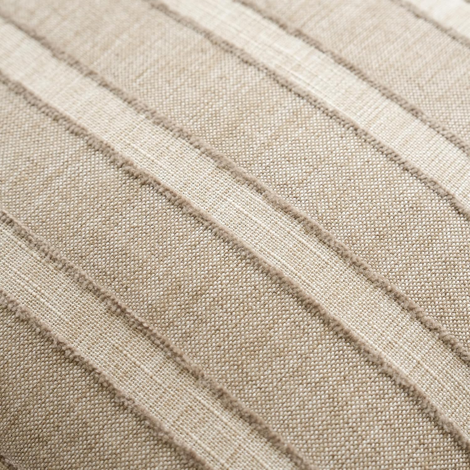 Striped Farmhouse Linen Pillow Covers Set of 2